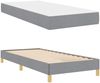 vidaXL Boxspringbett mit Matratze Hellgrau 90 x 190 cm Stoff 3398528 Bild 5