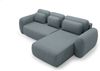 Ecksofa Schlafsofa Sofa GASTON in Stoff Puente Anthrazit Ottomane Rechts Bild 2