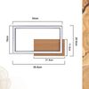ZMH LED Deckenleuchte moderne Deckenleuchte 12W Holz 3000K Bild 3