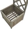 vidaXL Garten-Pergola mit Blumenkasten Grau Massivholz Tanne 316392 Bild 5