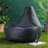 Bean Bag Bazaar 'Recliner' Sitzsack, Indoor Outdoor, mit Füllung, Anthrazitgrau, 73 x 84 x 90 cm Bild 3