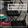 NatureMark 4er Set Stuhlkissen mit Bändern Gr. 40x40 cm Sitzkissen gefüllt, Schwarz Bild 4