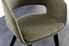 Design Stuhl DENMARK grün schwarze Holzbeine Retro Bild 5
