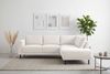 Home affaire Ecksofa Sveeva, L-Form, B. 240 cm, schwarze Metallfüße, langlebiger Webstoff, mit Wellenunterfederung, viele Farben Bild 2