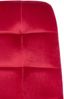 Esszimmerstuhl VOUL - Rot, Samt Gesteppter Polsterstuhl Küchenstuhl mit Bodenschonern Esszimmerstühle Stuhl Küche Bild 5