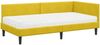 vidaXL Eckbettgestell mit Matratze Sonstiges 2 pcs Gelb Samt 3393794 Bild 4
