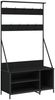 vidaXL Kleiderständer mit Schuhablage Schwarz 100x41x184 cm 837867 Bild 2