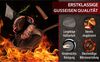 Feuerpfanne 30 cm aus Gusseisen – Bratpfanne mit Stiel Lederüberzug Ringreiniger & Rezeptbuch für Induktion Grill & Herd Bild 5