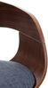 CLP 2er Set Barhocker Kingston Stoff drehbar mit Höhenverstellung,walnuss/blau Bild 5