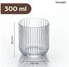 KONZEPT Dessertschale Set 300 ml aus geripptem Glas – elegant, liegen perfekt in der Hand, (12-tlg), perfekt für Tiramisu, Panna Cotta, Joghurt-Müsli und Schichtdesserts Bild 3