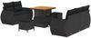 vidaXL Gartensofa-set mit Kissen mit Kissen 8 pcs Schwarz Poly-Rattan 3363764 Bild 2