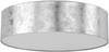 'Rena' Deckenleuchte Silber Stoffschirm rund flach ø45 cm Trommelform Moderne Deckenlampe Bild 1
