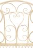 Gartenbank TODOR - Metall Beige 113x47x89 cm | Metallbank Garten 2 Seitzer Bank Terrasse Vintage Antik Gartenbank Bild 4
