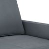 vidaXL 2-tlg. Sofagarnitur mit Kissen Dunkelgrau Samt 3201517 Bild 5