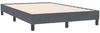 vidaXL Boxspringbett ohne Matratze Dunkelgrau 120x210 cm Samt 3315820 Bild 3