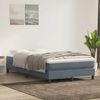 vidaXL Boxspringbett ohne Matratze Dunkelgrau 120x210 cm Samt 3315820 Bild 4