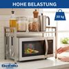 DanDiBo Verstellbares Küchenregal Edelstahl für Arbeitsplatte Stehend 2 Stufig 40-64 cm Regal Küche 96685 Standregal Bild 5