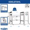DanDiBo Verstellbares Küchenregal Edelstahl für Arbeitsplatte Stehend 2 Stufig 40-64 cm Regal Küche 96685 Standregal Bild 2