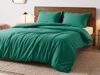 Bettwäsche-Set PARKROSE Baumwollsatin 200 x 200 cm Grün Bild 3