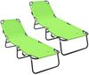 vidaXL Klappbare Sonnenliege 2 pcs Grün 188 x 57 x 86,5 cm Polyester 42003150 Bild 2