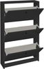 Schuhkipper >Flap< in anthrazit matt lack, Holzwerkstoff - 60x104x16cm (BxHxT) Bild 4