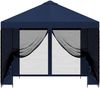 vidaXL Garten Pavillon mit Seitenwänden 3 x 3 m Blau 900367 Bild 5