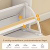 Puluomis Schuhschrank Schuhkipper mit 2 Schublade, 2 Klappen Schuhregal 24x80x106 cm (mit Kippschutz, weiß) Bild 4