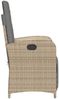 vidaXL Gartensessel mit Fußteil Verstellbar Beigemischung Poly Rattan 365189 Bild 5