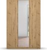 rauch Kleiderschrank; Drehtürenschrank COSMO, 3-türig, 1 Spiegeltüre, Eiche Artisan, mit Aufbewahrungsboxen, 136x197x54xcm Bild 2