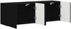 vidaXL TV-Wandschrank 2 pcs Schwarz 59,5 x 31 x 40 cm Holzwerkstoff 892332 Bild 5