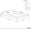 Zirbenbett Massivholzbett "Rosi" metallfrei 180 x 220 cm 20 cm mit Kopfteil Bild 5