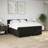 vidaXL Boxspringbett mit Matratze Schwarz 200x200 cm Stoff 3289103 Bild 4