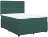 vidaXL Boxspringbett mit Matratze Dunkelgrün 140x200 cm Samt 3292367 Bild 2