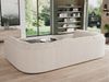 U-förmige Ecksofa, Bigsofa mit schlaffunktion, Wohnlandschaft XXL - MORBIDO U - Beige Cord Bild 3