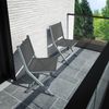 KETTLER BASIC PLUS Balkonklappstuhl silber/anthrazit Aluminium/Outdoorgewebe 53 x 51 x 86 Bild 2