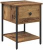 vidaXL Nachttisch Altholz 34 x 35,5 x 45 cm Holzwerkstoff 881800 Bild 2