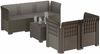 vidaXL 5-Sitzer Gartensofa Rattan-Look PP Hellgrau 3443889 Bild 2