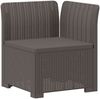 vidaXL 5-Sitzer Gartensofa Rattan-Look PP Hellgrau 3443889 Bild 4