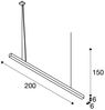 SLV No. 1000935 Q-LINE PD LED Indoor Pendelleuchte 2m BAP weiß 4000K Bild 5