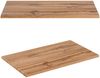 Waschtisch schwarz gerillt 80 cm mit Aufsatzwaschbecken Beton Optik XANTEN-56 in anthrazit mit Eiche Nb, B/H/T: ca. 80,6/72,7/46,5 cm Bild 5