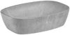 Waschtisch schwarz gerillt 80 cm mit Aufsatzwaschbecken Beton Optik XANTEN-56 in anthrazit mit Eiche Nb, B/H/T: ca. 80,6/72,7/46,5 cm Bild 2