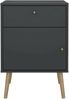Dmora Nachttisch Antenati, Niedrige Kommode, Tisch, Multifunktionaler Nachttisch, 50x39 h72 cm, Grau Bild 5