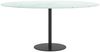 vidaXL Tischplatte Weiß Ø90x1 cm Hartglas in Marmoroptik 322251 Bild 3