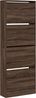 vidaXL Schuhschrank Braun Eichen-Optik 60x21x163,5 cm Holzwerkstoff 839909 Bild 4