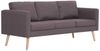 vidaXL 2-tlg. Sofagarnitur Stoff Taupe [276858] Bild 3