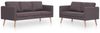 vidaXL 2-tlg. Sofagarnitur Stoff Taupe [276858] Bild 2