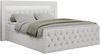 Boxspringbett, Stauraumbett mit Bettkasten, LED - GOLD-9 - 180x200cm - Weiß Kunstleder - H3 Bild 3