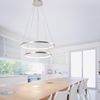 JUST LIGHT 11525-21 LED Pendelleuchte Circle 2 Ringe 50cm 3000K Silber Bild 2