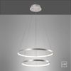 JUST LIGHT 11525-21 LED Pendelleuchte Circle 2 Ringe 50cm 3000K Silber Bild 3