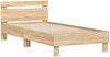 vidaXL Bettgestell ohne Matratze mit Kopfteil Sonoma-Eiche 100x200 cm 838528 Bild 3